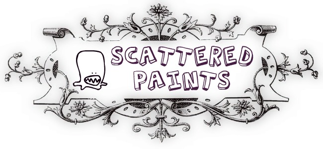 scattered paints