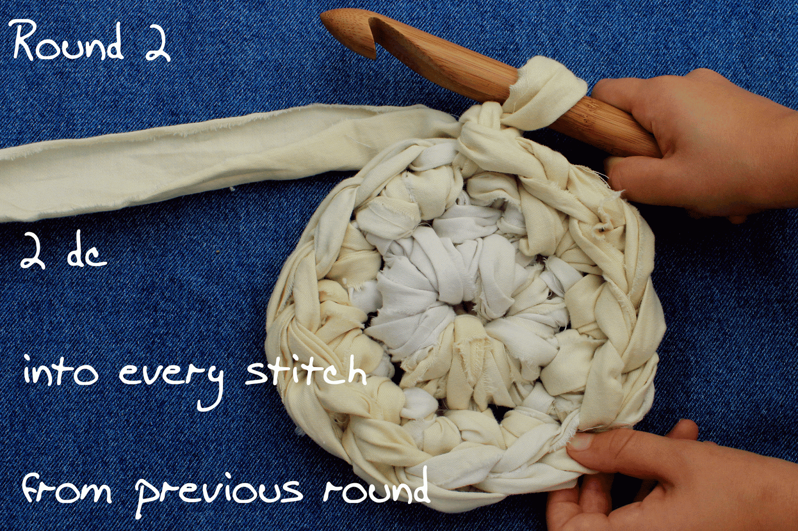 Crafty rags giant crochet basket tutorial