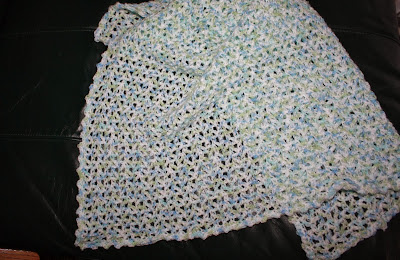 crochet v-sticth baby blanket