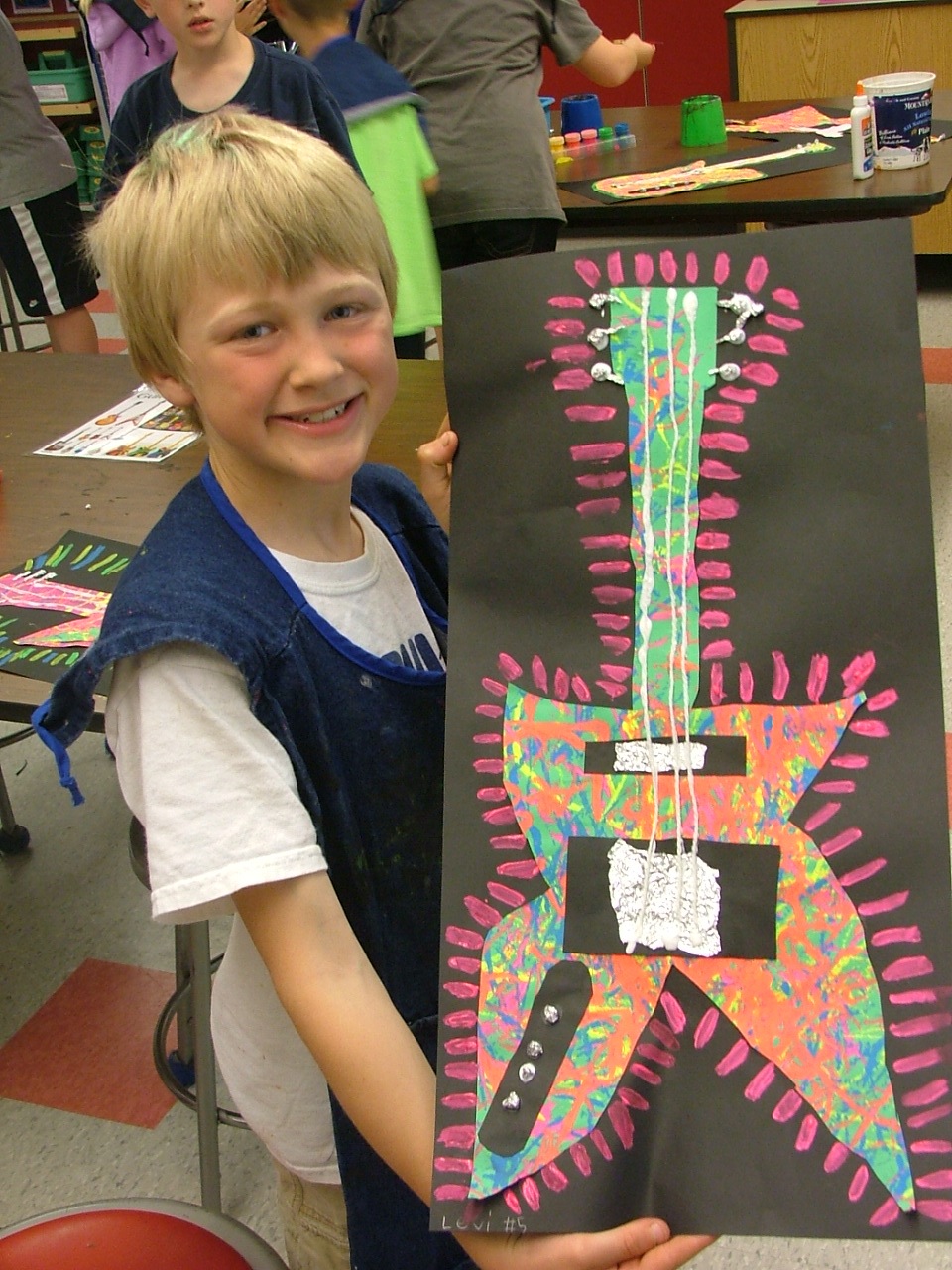 Art with Mrs. Seitz Pollock Guitars