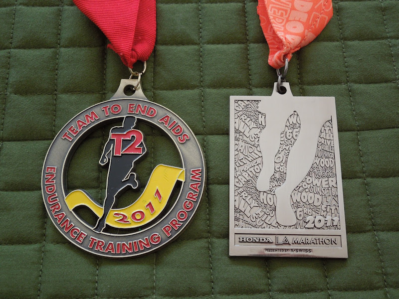 LA Marathon 2011 medals