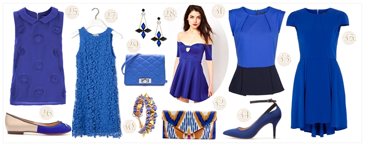 shopping klein blue