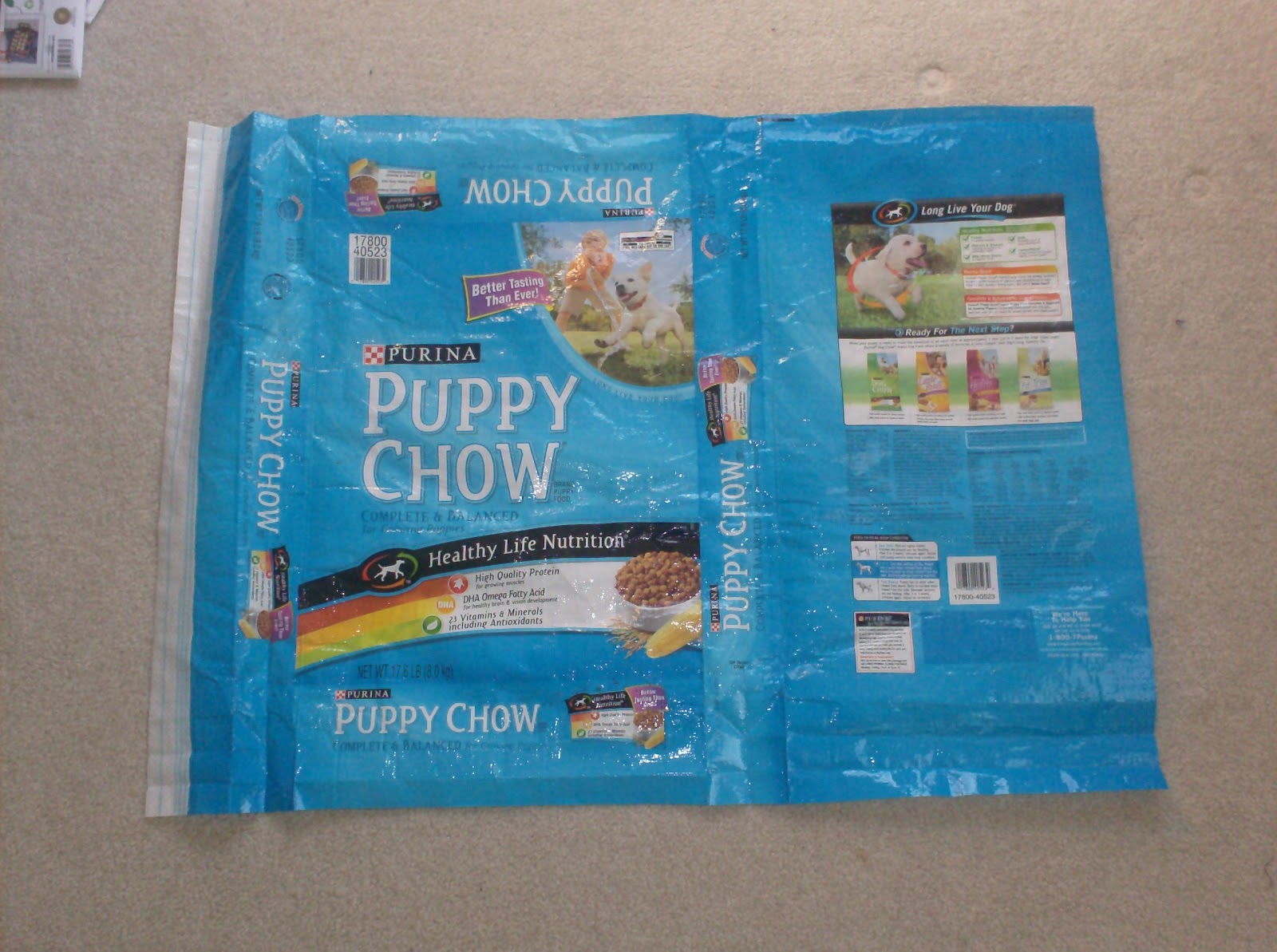 UpcycleArmy Large Tote from a Pet Food bag