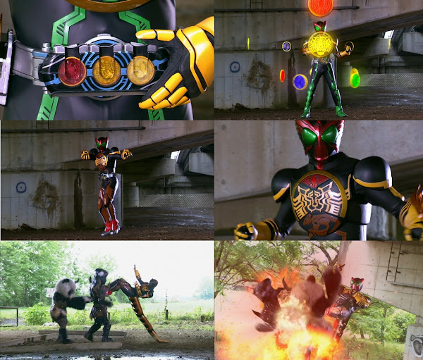 Kamen Rider OOO Kangaroo Medal Henshin!