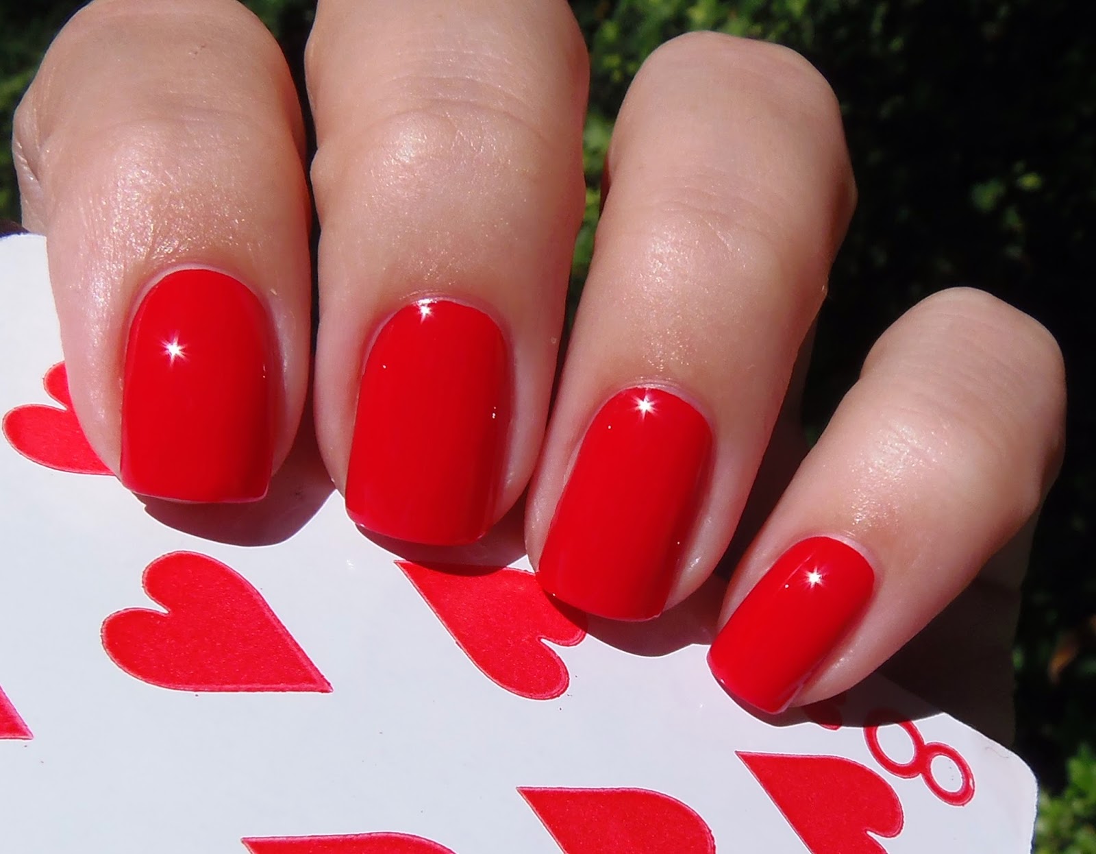opi dark red nail color