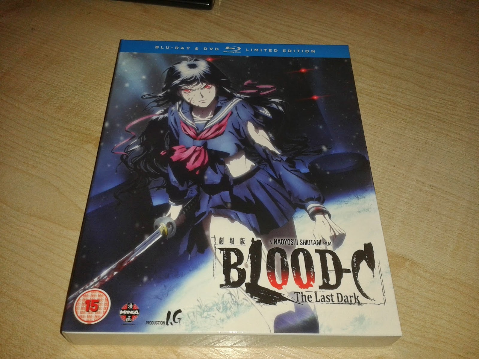 The Normanic Vault: Unboxing [UK]: Blood-C: The Last Dark - Film: Limited  Edition UK *HMV Exclusive* (BD/DVD)