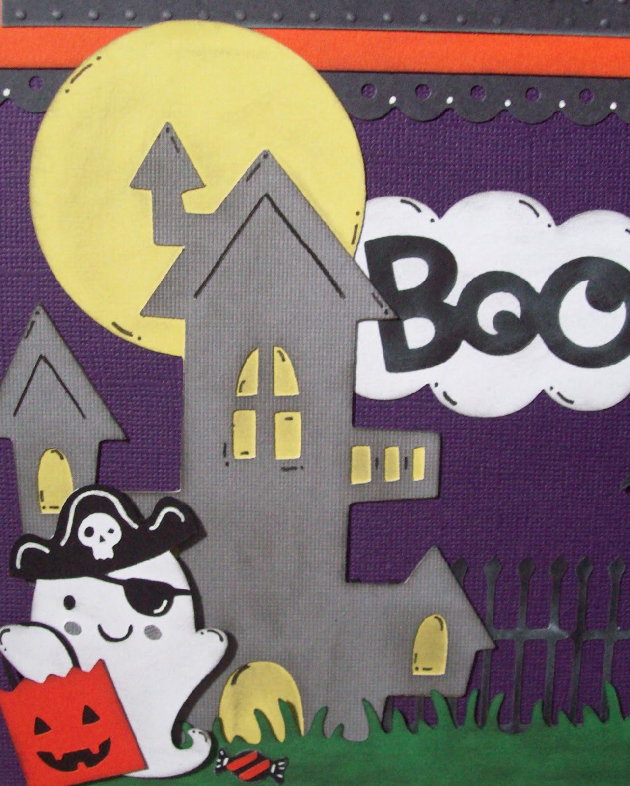 Scrappy Vee Create A Critter 2 Cricut Challenge Boo 12x12 Page