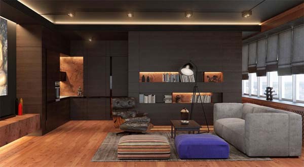 Stylish Private Office Apartment in Kiev LofThai by Soesthetic Group