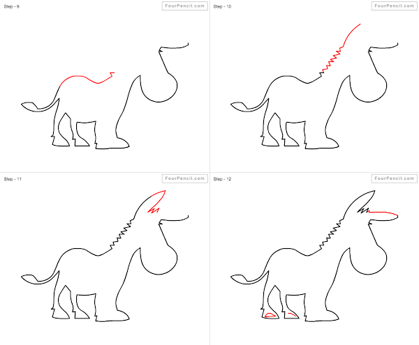 How to draw cartoon Donkey - slide 3