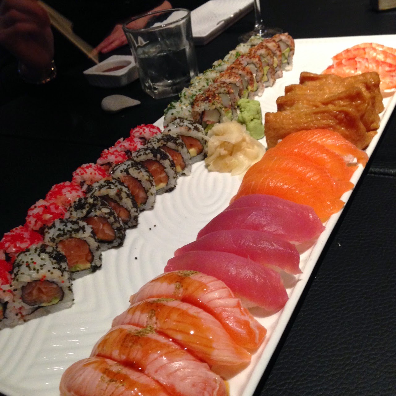Sushi tray at Sticks'N'Sushi