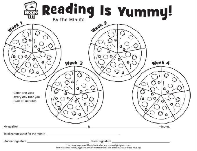 Our Home School: Pizza Hut Book It Program