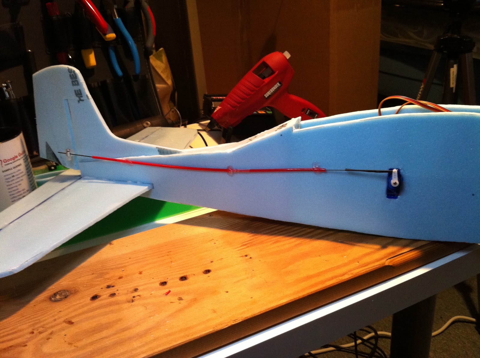 rc airplane control rods