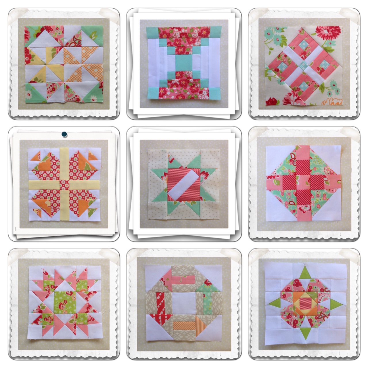 Chatelaine Free BOW Sampler Quilt Block 54 Threadbare Creations