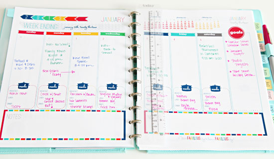 College Daily Planners Organizers