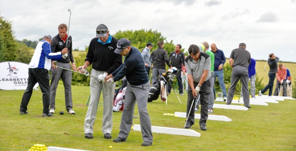 David Leadbetter leads a clinic at LGA Leeds in 2015.