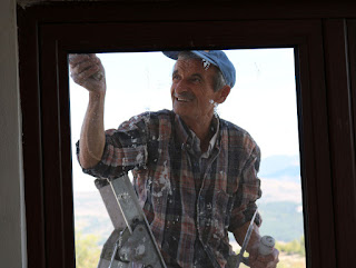 Finishing touches around the balcony door Finishing touches around the balcony door