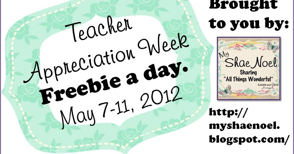 Teacher appreciation day 2018 freebies