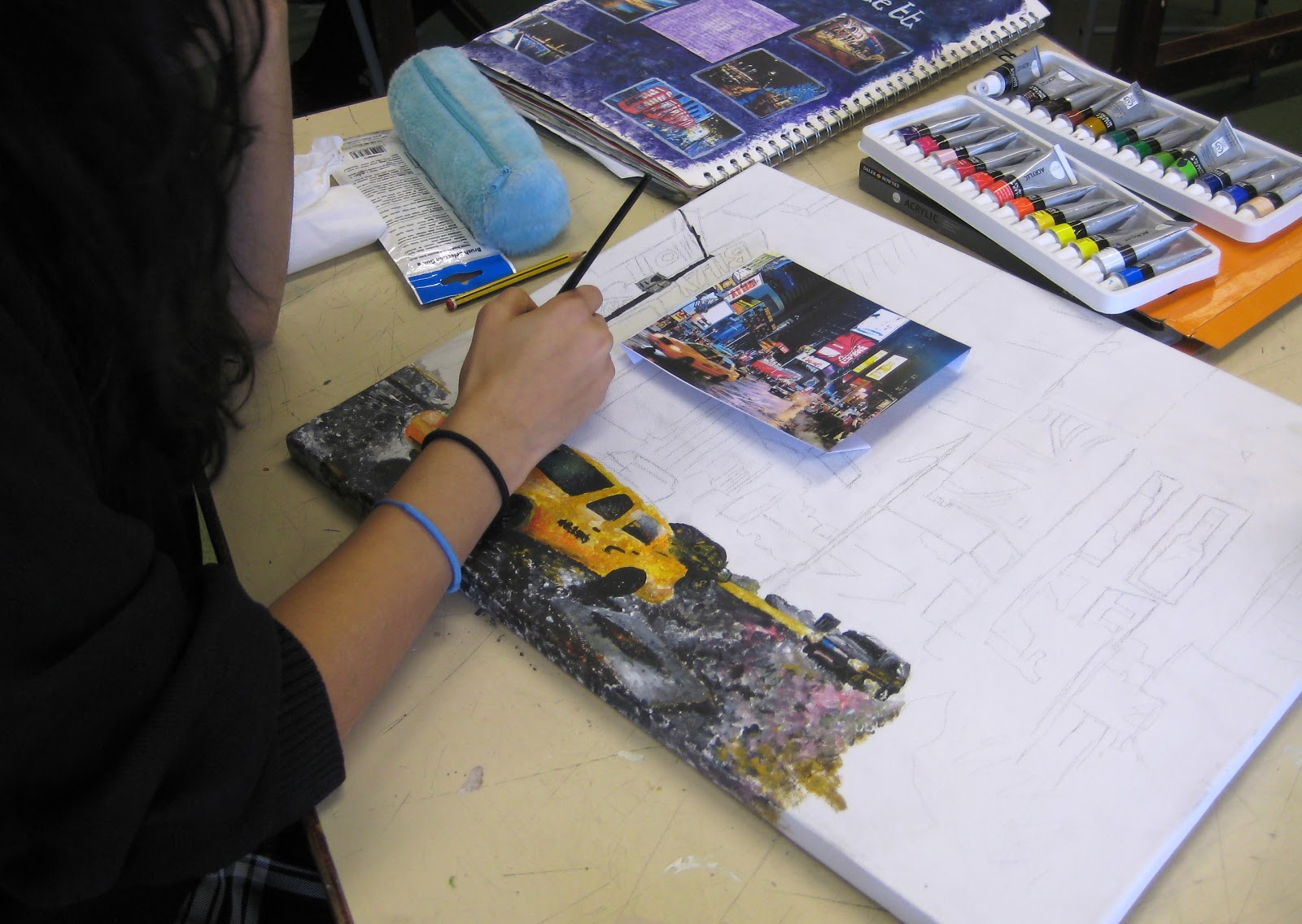 Student Artwork Year 11 GCSE Mock Exam