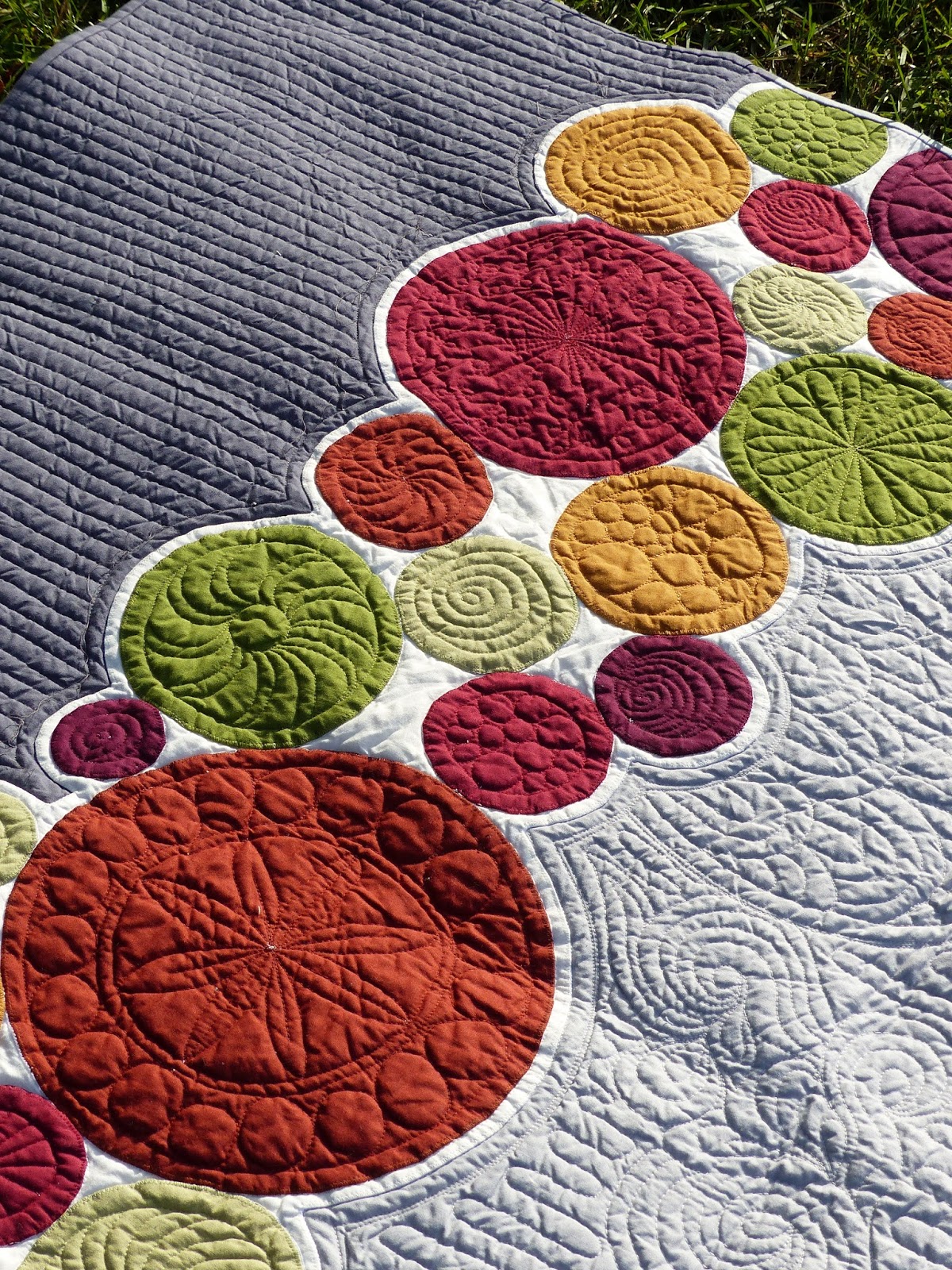 Quilt Matters Blogger's Quilt Festival Bubbles for Malcolm