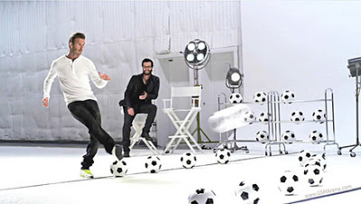 David Beckham starring in Galaxy Note Ads