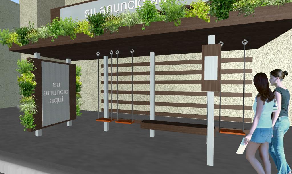 Parabus Playtime con Columpios, Jardin Vertical y Colgante 2 Diseño Parabus Playtime con Jardin Vertical y Colgante 2