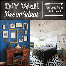 DIY Wall Decor Ideas on Do Tell Tuesday at Diane's Vintage Zest!