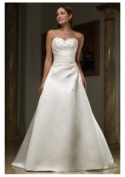  Sweetheart Neckline Satin Wedding Dresses  Check it out now 