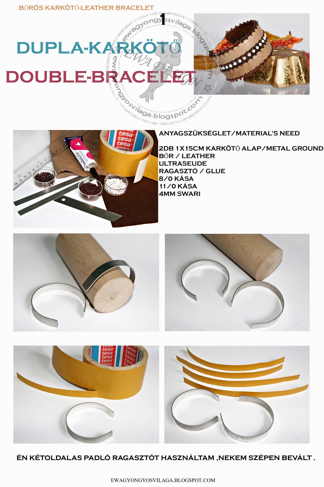 Pattern bijoux Double Bracelet