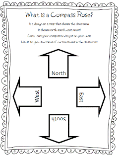 Printables Compass Rose Worksheets classroom freebies a compass rose freebie freebie
