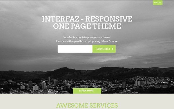 Download Interfaz 1.0 - Responsive One Page Theme