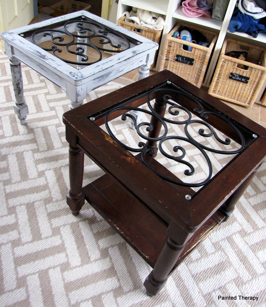 Painted Therapy Updating the side tables