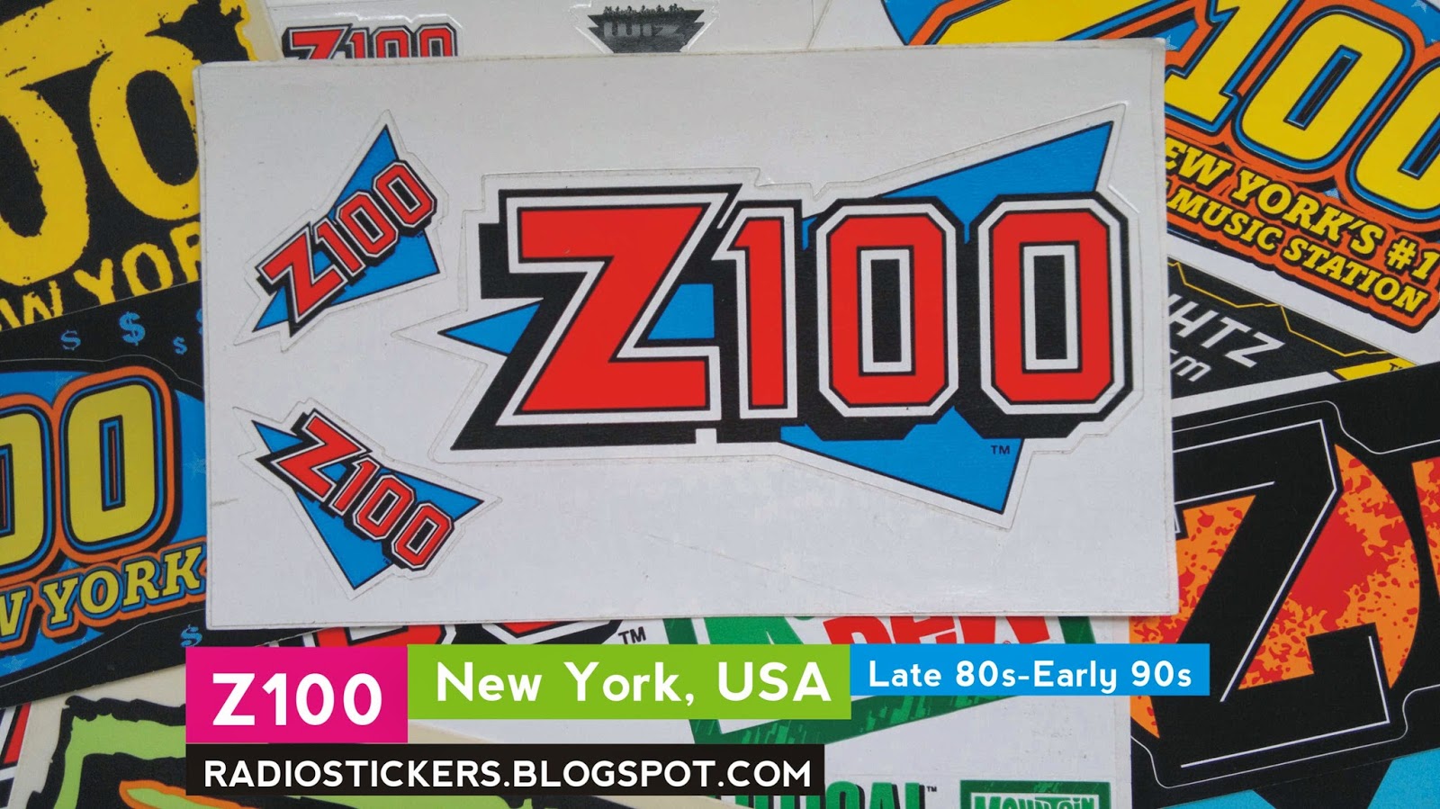 RADIO station stickers... and more! Z100, New York (19832013)