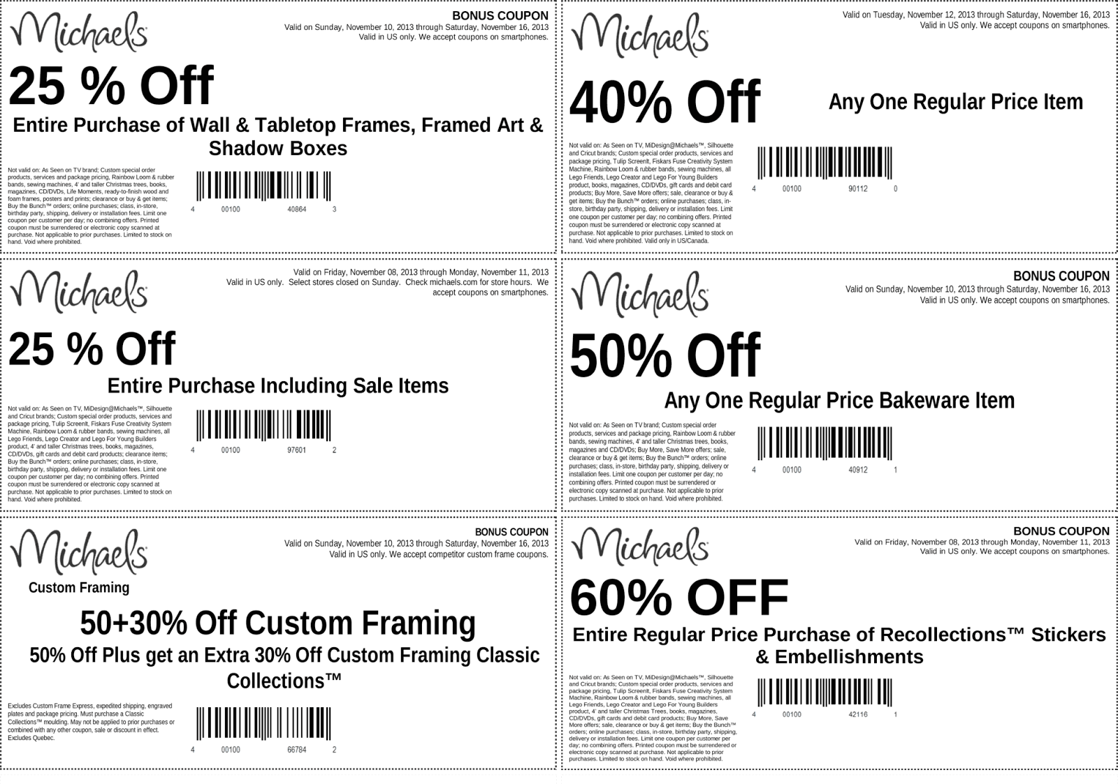 Michaels coupon codes