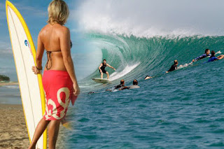 pantai plengkung banyuwangi surfing di G-land