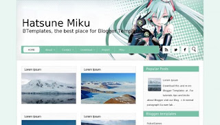 Hatsune Miku Blogger Template Hatsune Miku Blogger Template