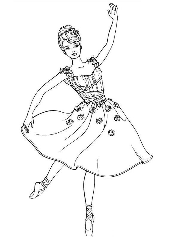 Coloriage Barbie  Bailarina para colorir, Colorir barbie, Fada