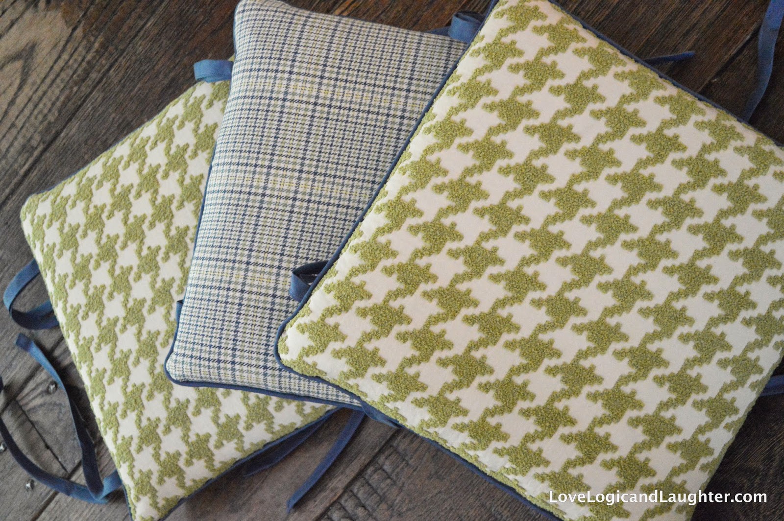 Sewing Kitchen Bar Stool Chair Pads {That Are Both Reversible & Washable*} Logic & Laughter