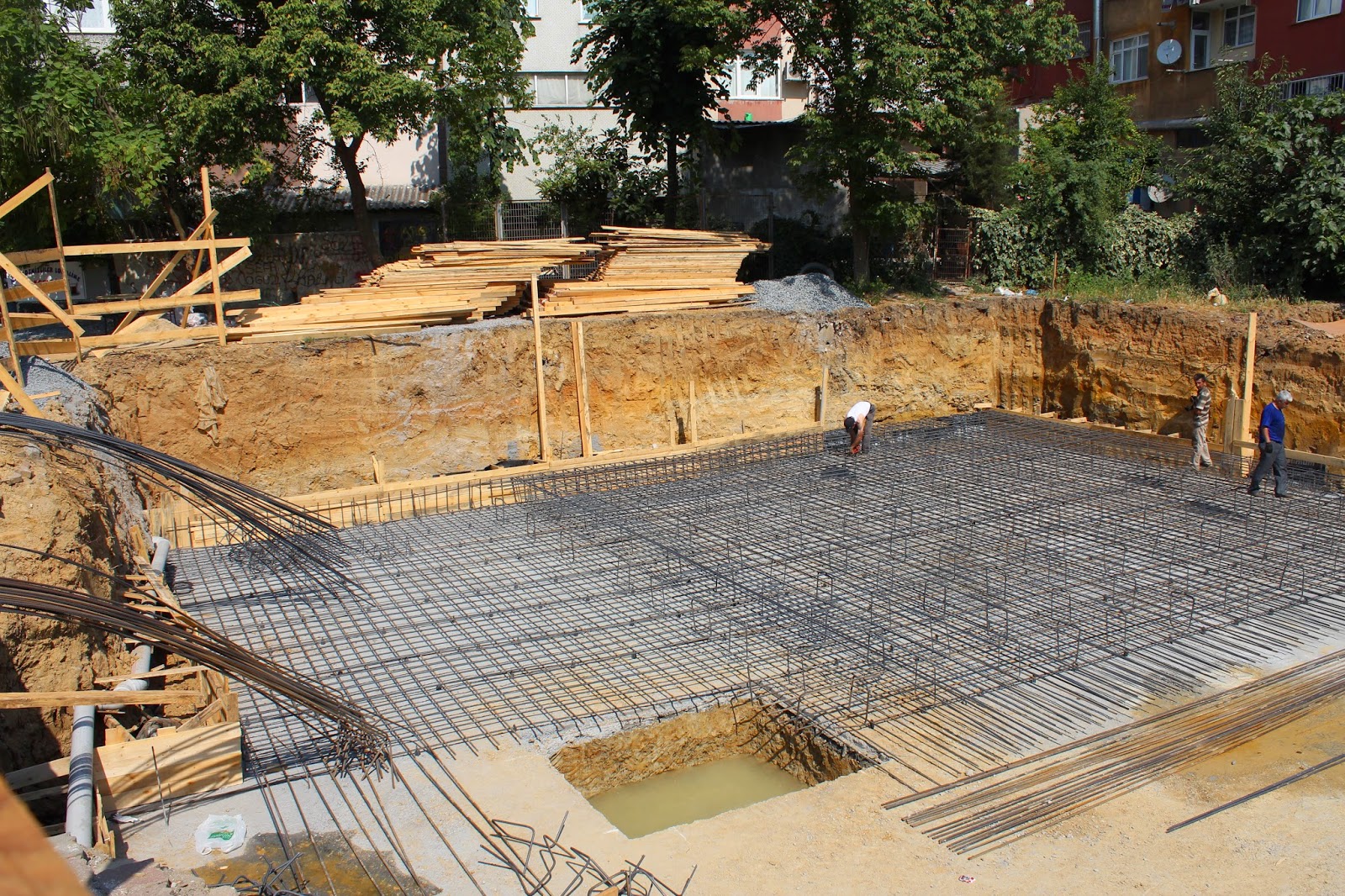 Gupse Korkmaz I. Sınıf Şantiye Stajı / Temel Atımı ve Duvar Kolon Yapımı