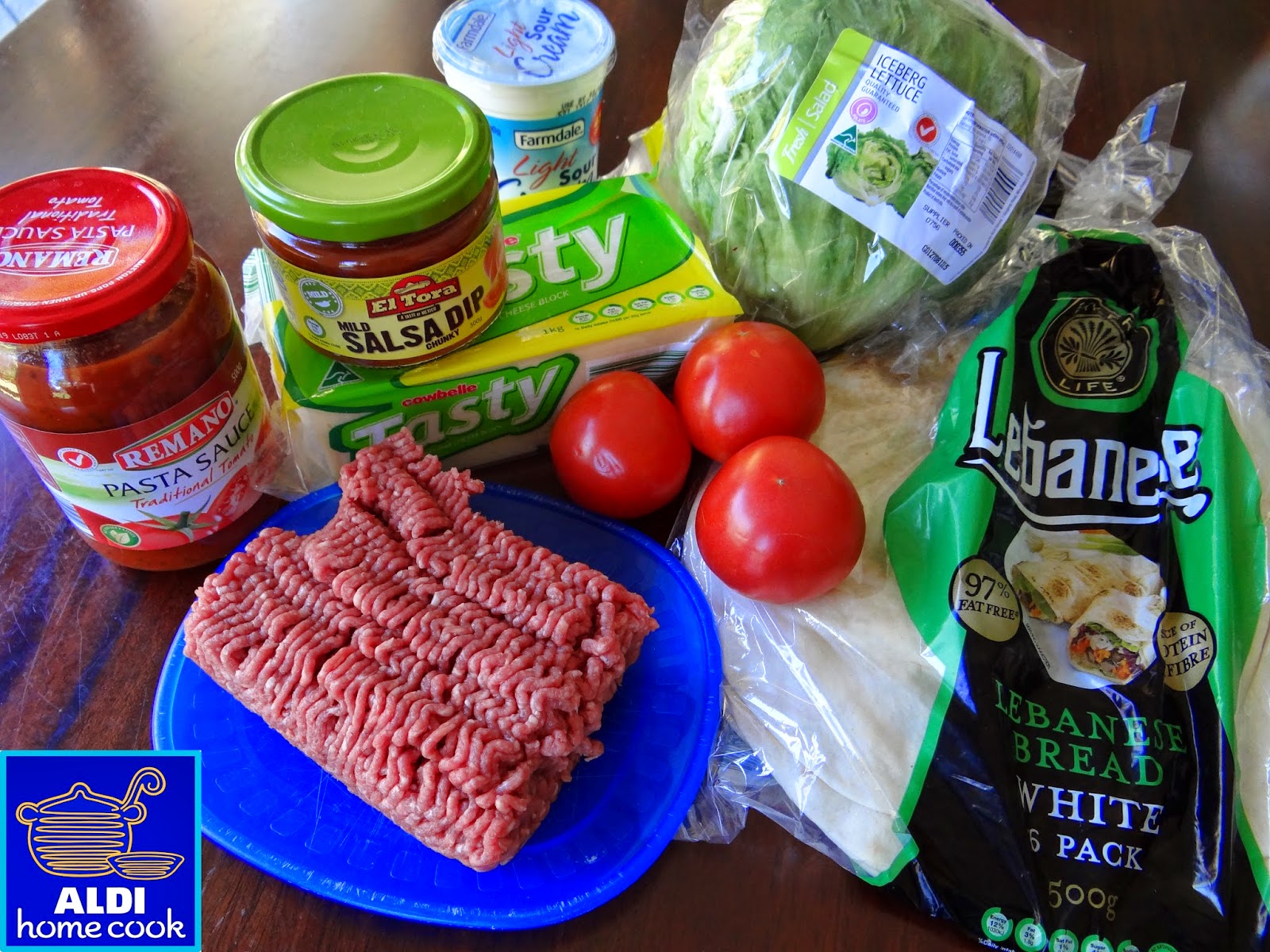 ALDI home cook Open tacos