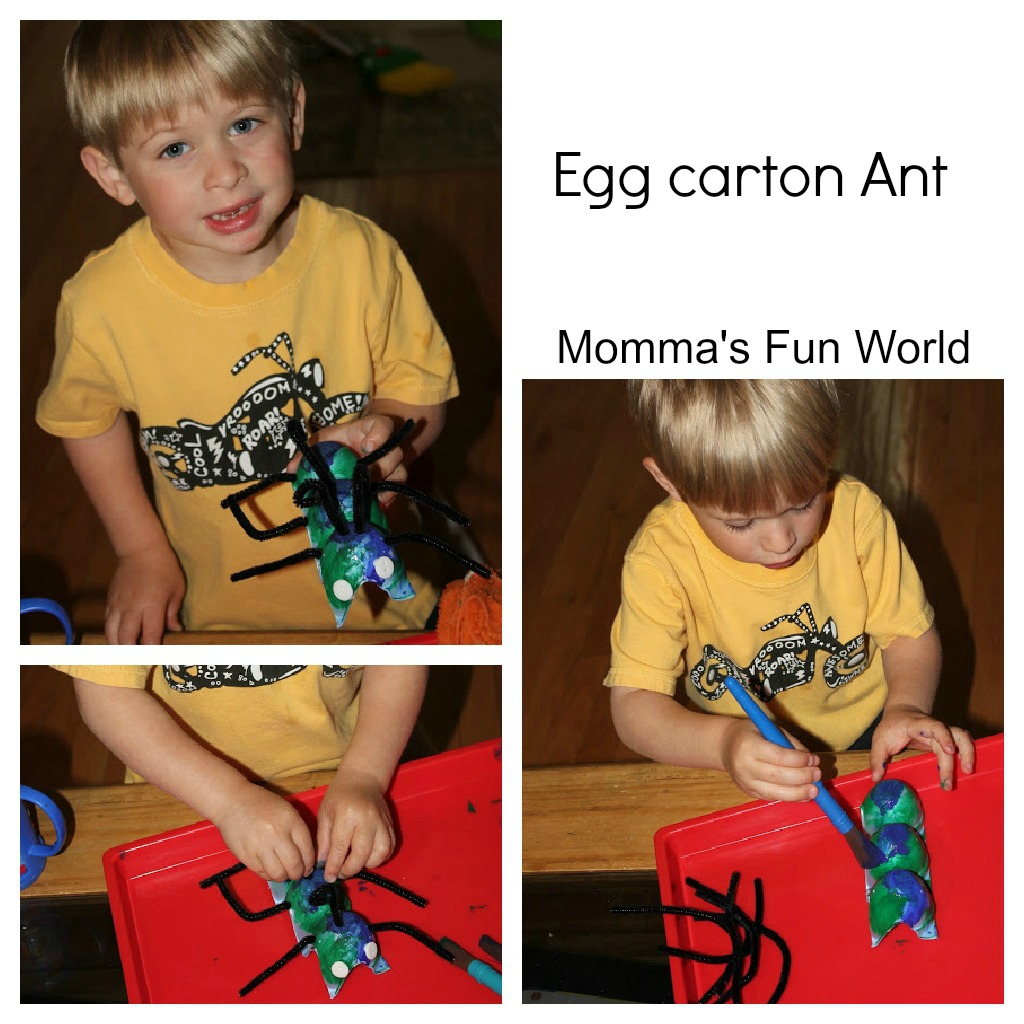 Momma's Fun World A is for Ant......fun with Egg carton