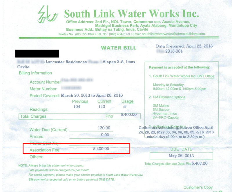 Lancaster Residences Imus Homeowners Homeowners Dues Illegally being