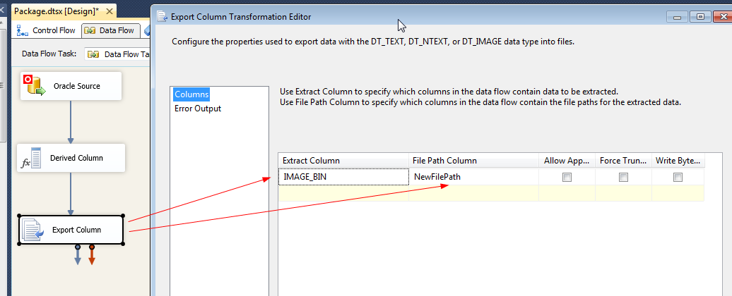 extract blob file oracle