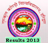 Gurukul kangri University Haridwar Gurukul Kangri University Haridwar Uttarakhand Results 2013