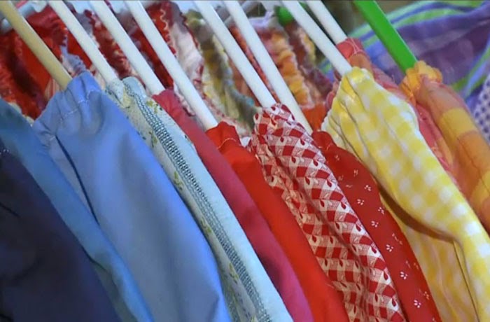 She’s made more than 840, and aims to make 1,000 by her 100th birthday - 99-Year-Old Lady Sews A Dress A Day For Children In Need She’s made more than 840, and aims to make 1,000 by her 100th birthday - 99-Year-Old Lady Sews A Dress A Day For Children In Need
