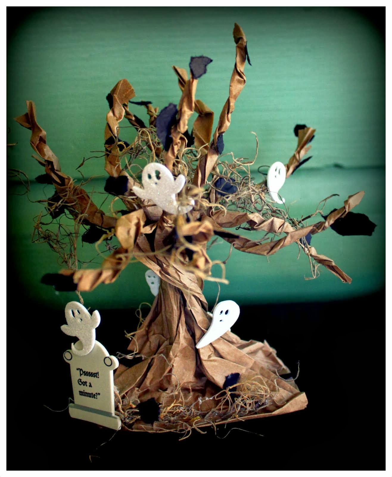 *my house is cuter than yours* Creepy Spooky Haunted Halloween Tree