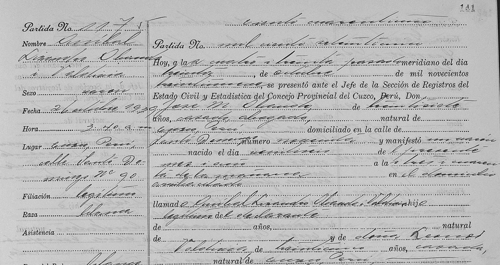 Partidas de Nacimiento del Registro Civil online Municipalidad Metropolitana de Lima