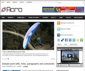 Acro Blogger Template