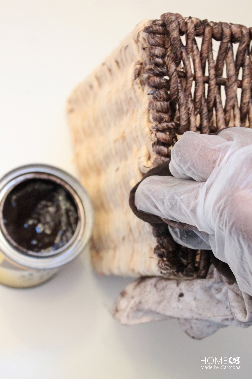 How To Stain A Basket Home Made by Carmona