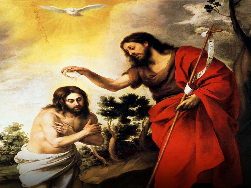 Featured image of post Wallpaper Baptism Of Christ - A white dove descends from.