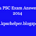 <center>Public Relation Officer Exam Answerkey 02.07.2014</center>